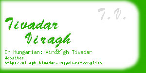 tivadar viragh business card